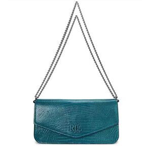 Lauren Ralph Lauren Lizard-Embossed Medium Sawyer Shoulder